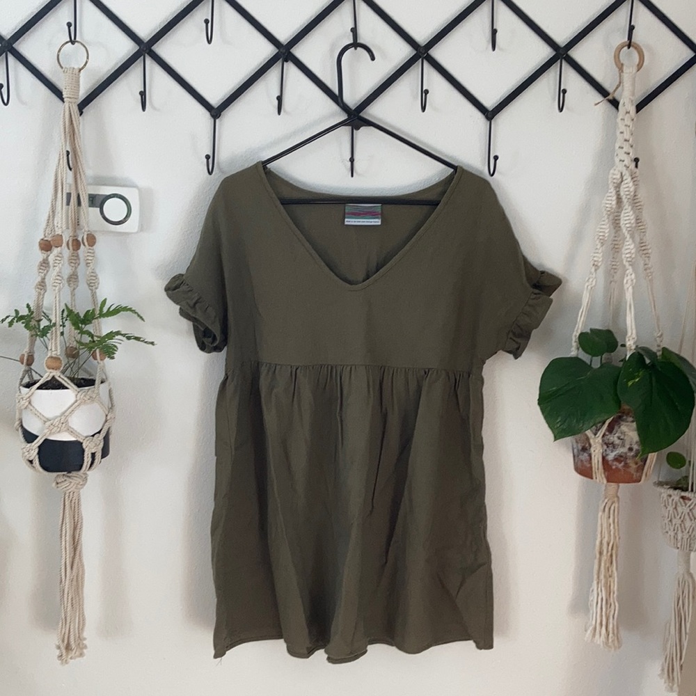 Urban Outfitters Mini Dress in Olive